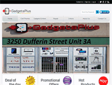 Tablet Screenshot of gadgets-plus.ca